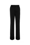 Dolce & Gabbana Black Flared Woolen Pants In Black