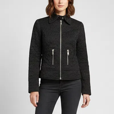 Pre-owned Dolce & Gabbana Black Floral Jacquard Zip Up Jacket S