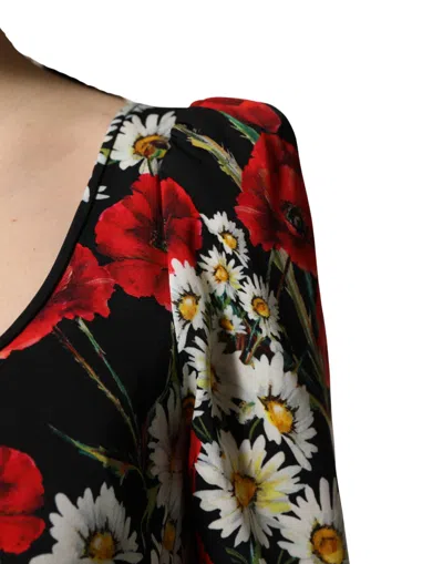 Dolce & Gabbana Floral Silk Gown In Multi