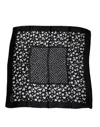 Dolce & Gabbana Black Floral Silk Square Wrap Shawl Women's Scarf In Black