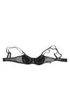 Dolce & Gabbana Black Floral Underwired Balconette Bra Underwear In Black