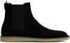 Dolce & Gabbana Black Pull-on Ankle Boots With Dg Logo In Nero