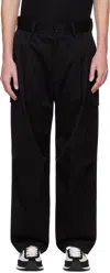 Dolce & Gabbana Black Gabar Cotone Cargo Pants In N0000 Nero