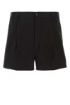 Dolce & Gabbana Sleek Designer Bermuda Cargo Shorts In Nero