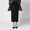 Dolce & Gabbana Wool-blend Pencil Midi Skirt In Black