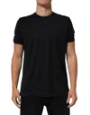 Dolce & Gabbana Black Goodluck 2018 Cotton Crew Neck T-shirt In Black