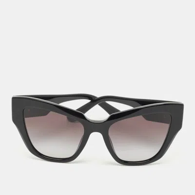 Pre-owned Dolce & Gabbana Black Gradient 4405 Dg Crossed Cat Eye Sunglasses