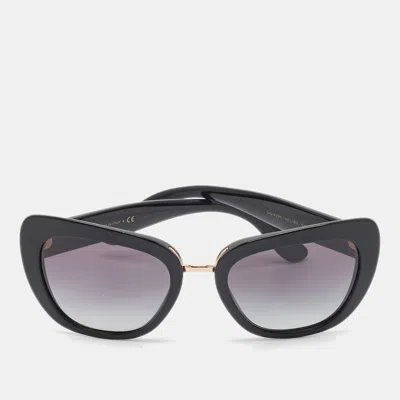 Pre-owned Dolce & Gabbana Black Gradient Dg 4296 Butterfly Sunglasses