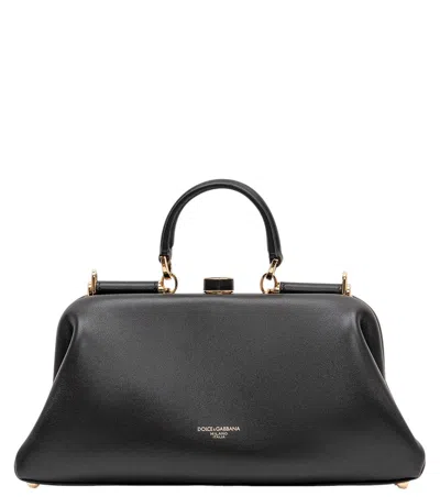 Dolce & Gabbana Black Grandma Medium Satchel