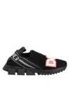 Dolce & Gabbana Black Grey Slip On Sorrento Sneakers Shoes In Black