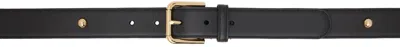 Dolce & Gabbana Black Hardware Belt In 8s070 Black