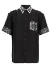 Dolce & Gabbana Majolica-print Hawaii Silk Jacquard Shirt In Black