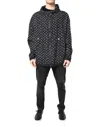 Dolce & Gabbana Black Heart Print Hooded Windbreaker Jacket In Black
