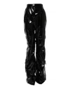 Dolce & Gabbana Black High Waist Cargo Bootcut Pants In Black