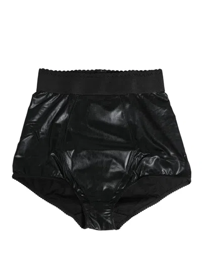 Dolce & Gabbana Black High Waisted Slip Girdle Panty Underwear