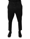 Dolce & Gabbana Black Houston Men Cropped Denim Jeans In Black