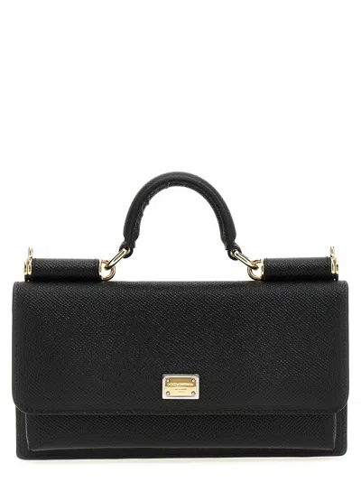 Dolce & Gabbana Black Iguana Crossbody Bag
