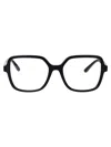 Dolce & Gabbana Logo-plaque Square-frame Glasses In Black