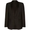 Dolce & Gabbana Black Jackets - Blazers Men In Brown