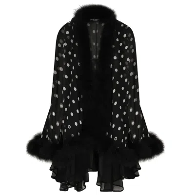 Dolce & Gabbana Black Jackets - Capes & Ponchos Women