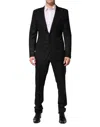Dolce & Gabbana Black Wool Men Single Breasted 2 Piece Suit In Black