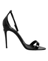 Dolce & Gabbana Kim Sandals Woman Sandals Grey Size 9.5 Leather