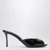 Dolce & Gabbana 75mm Vernice Patent Leather Mule Sandals In Black