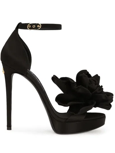 Dolce & Gabbana Black Keira Platform Heels