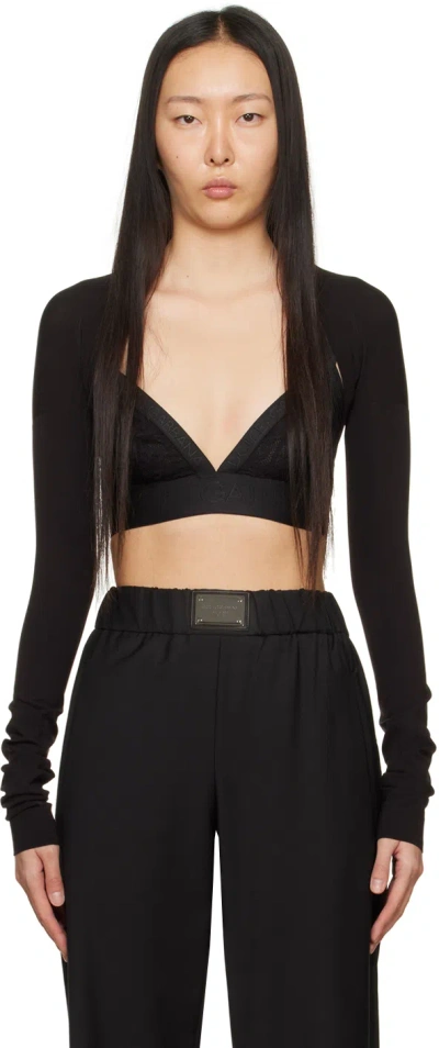 Dolce & Gabbana Black Kim Kardashian Edition Cardigan In N0000 Nero