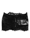 Dolce & Gabbana Black Lace Bandeau Bustier Top Sheer Stretch Underwear In Black