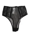 Dolce & Gabbana Lace Briefs High-waist Design Sheer Fabric In Black