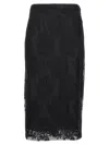 Dolce & Gabbana Lace Sheath Skirt Skirts In Black