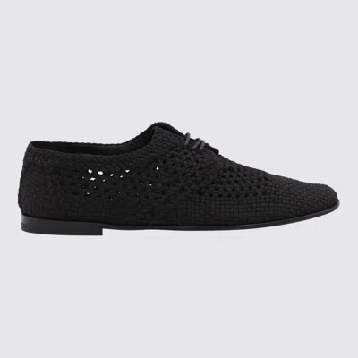 Dolce & Gabbana Black Lace Up Shoes