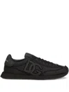Dolce & Gabbana Low Top Sneakers Featuring Suede Accents In Black