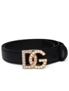 Dolce & Gabbana Black Lear Belt