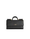 Dolce & Gabbana Black Lear Wallet In Black
