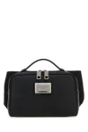 Dolce & Gabbana Men Black Leather And Nylon Belt Bag