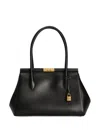Dolce & Gabbana Small Marlene Palmellato Leather Bag In Black