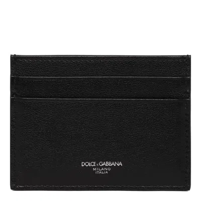 Dolce & Gabbana Black Leather Bags In Nero