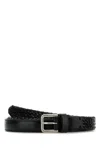 Dolce & Gabbana Black Leather Belt In Black