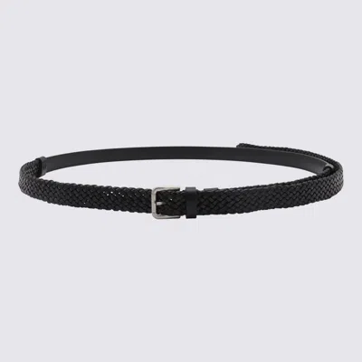 DOLCE & GABBANA DOLCE & GABBANA BLACK LEATHER BELT