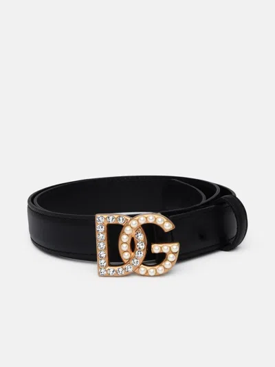 Dolce & Gabbana Cintura Bassa  Perle In Black