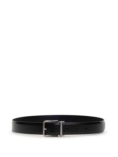Dolce & Gabbana Black Leather Belt