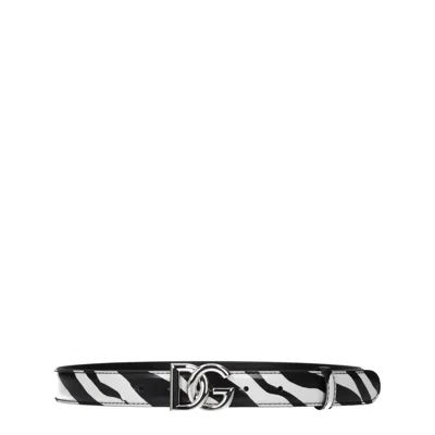 Dolce & Gabbana Black Leather Belts