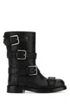 Dolce & Gabbana Black Leather Boots In Black