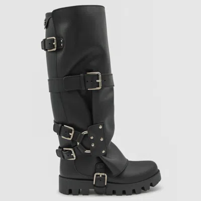 Dolce & Gabbana Black Leather Boots