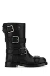 Dolce & Gabbana Black Leather Boots In Black