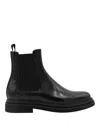 Dolce & Gabbana Brushed Leather Chelsea Boots In Negro