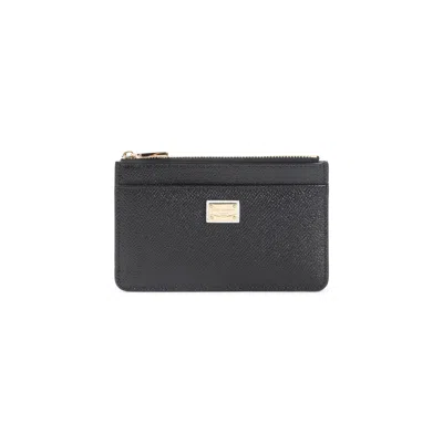 Dolce & Gabbana Black Leather Card Case