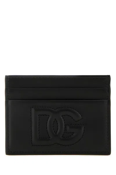 Dolce & Gabbana Black Leather Card Holder